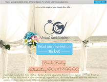 Tablet Screenshot of mermaidbeachweddings.com